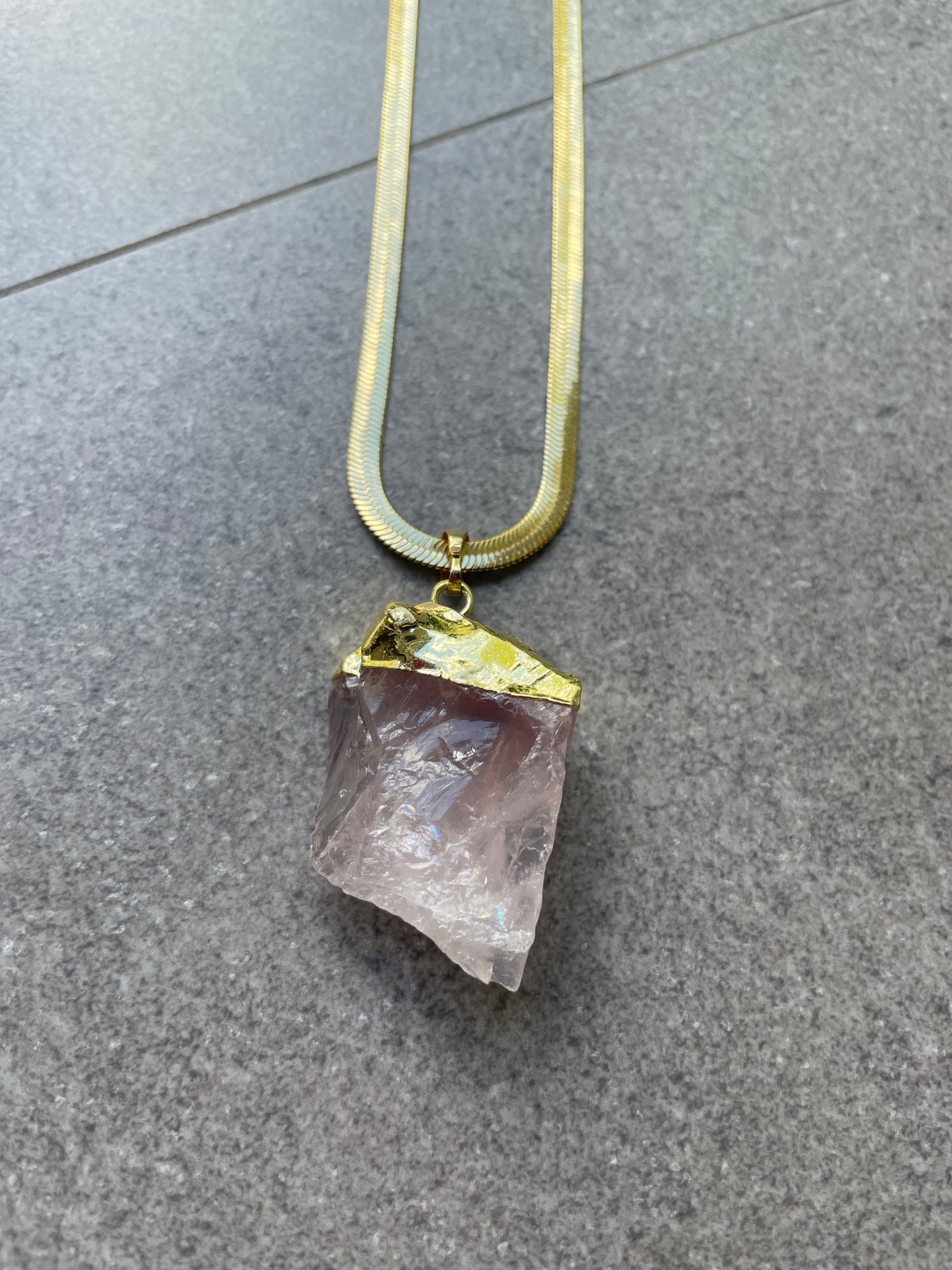 Rosey Stone Necklace
